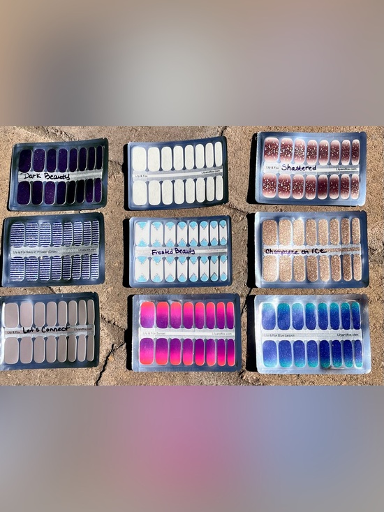 Lily & Fox Other - Lily & Fox lot of 9 packs of Nail Wraps. Assorted Colors. All NIP.